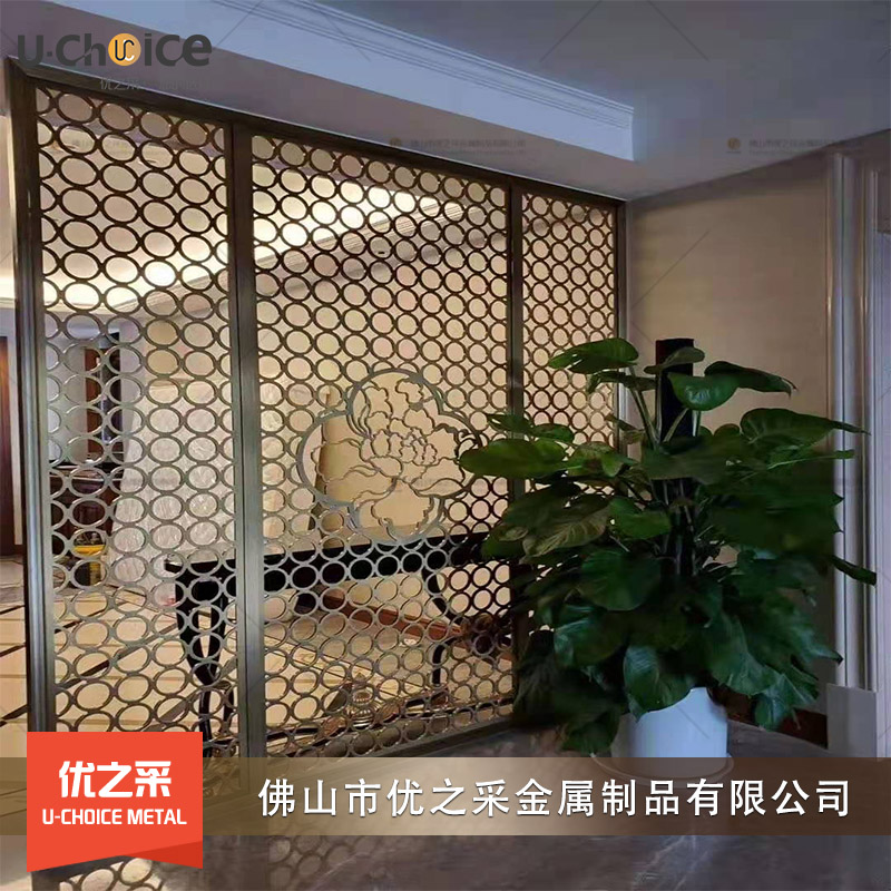 室內(nèi)裝飾不銹鋼屏風隔斷